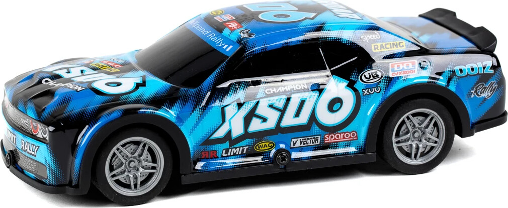 Fjernstyret Bil Med Lys - Roar Sxo6 Road Stars - 1 22 - Blå