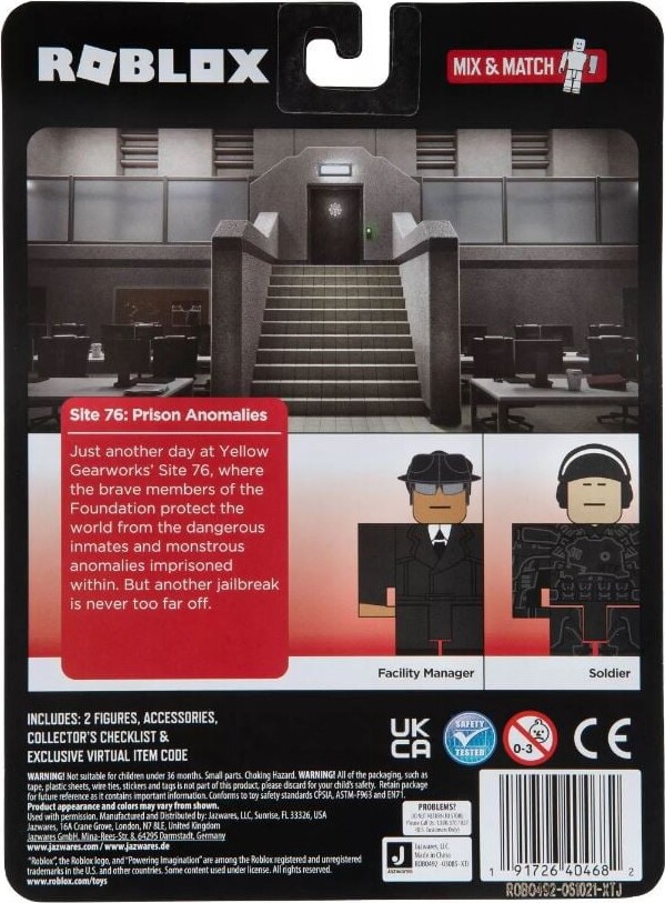 Roblox Action Collection - Site 76: Prison Anomalies Game Packs