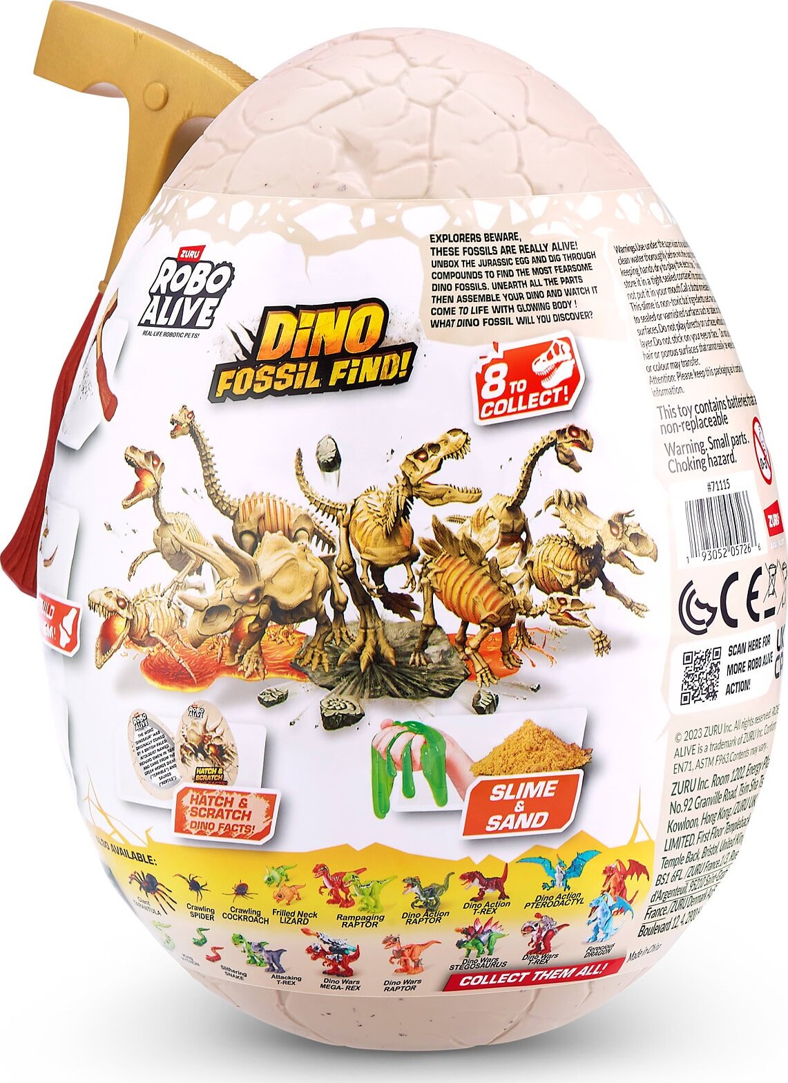 Zuru Robo Alive - Dino Fossil Find - Robot Dinosaur - Surprise Æg