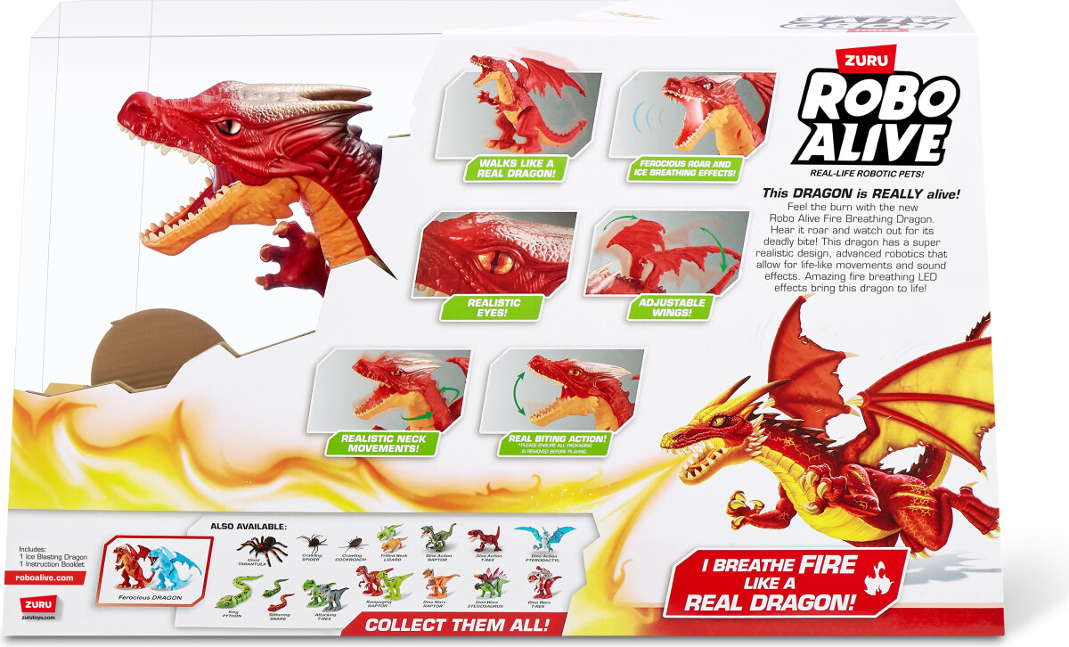 Robo Alive - Drage Robot - Zuru - Assorteret