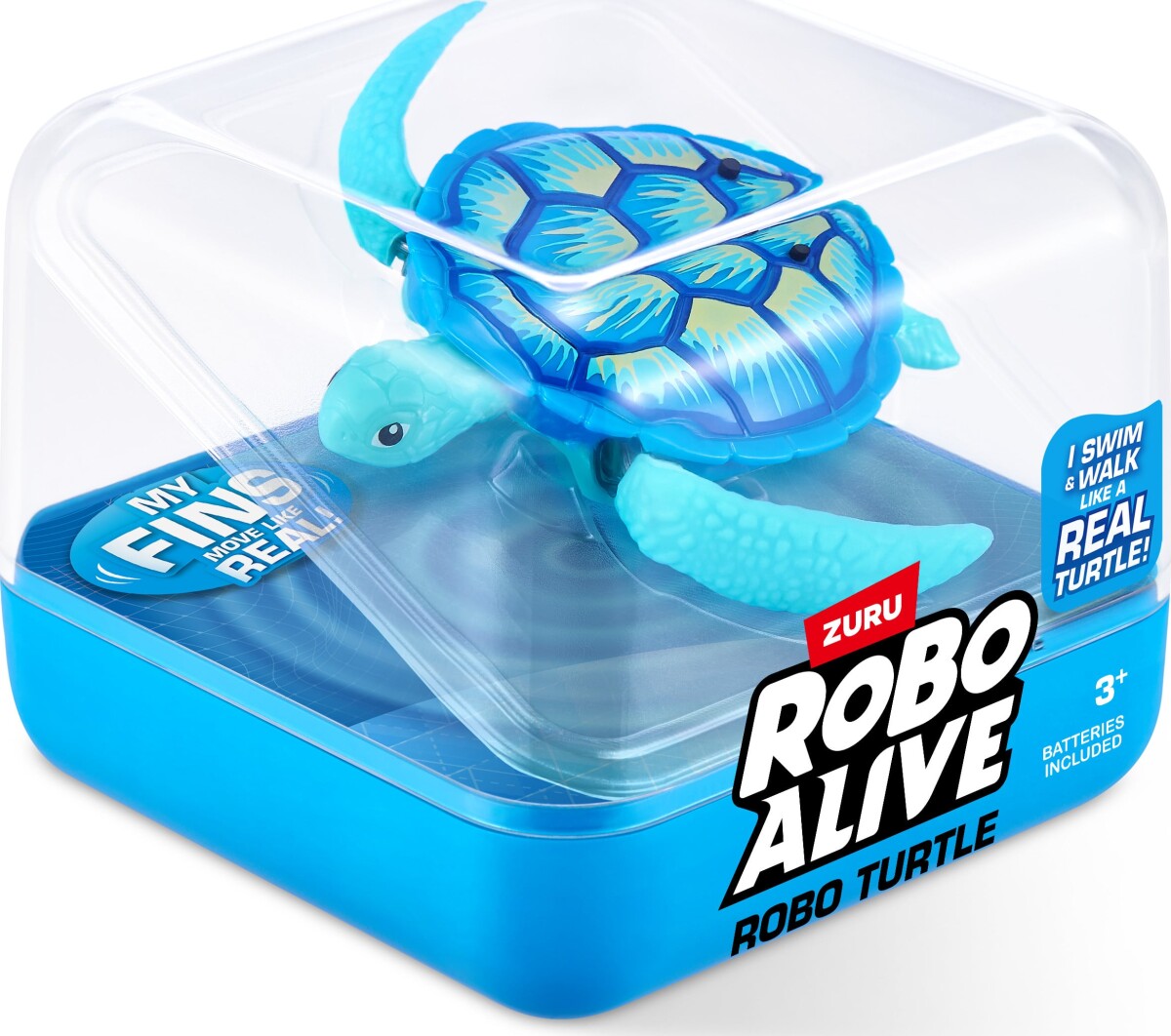 Zuru Robo Alive - Robotic Turtle - Blå Skildpadde - Series 1