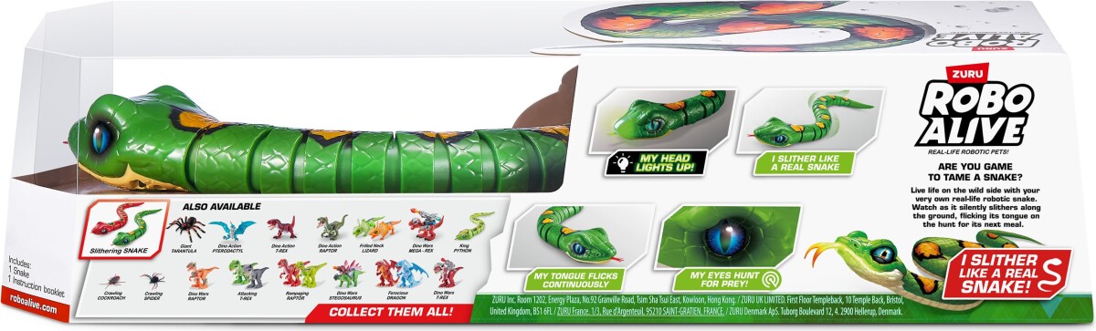 Zuru Robo Alive - Slithering Snake - Interaktiv Slange Robot