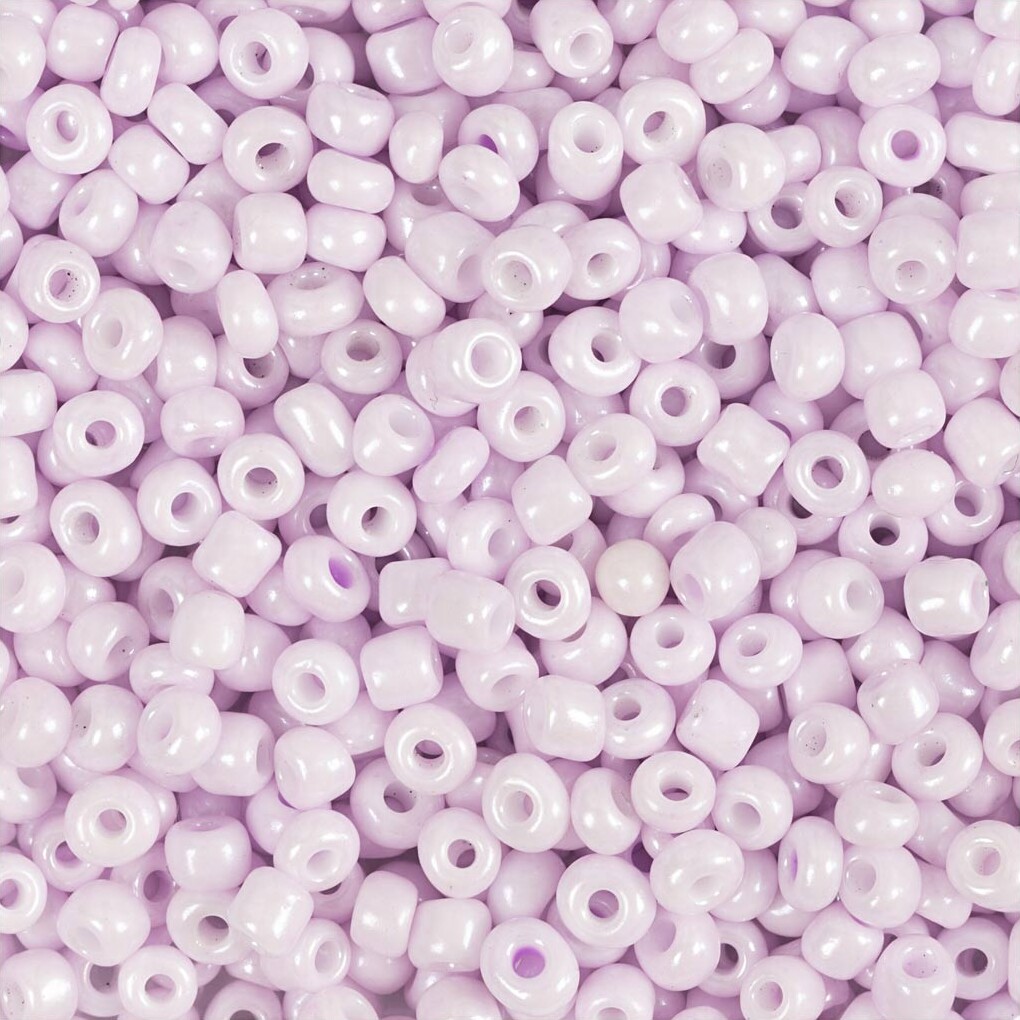 Rocaiperler - Glasperler - Ø 3 Mm Hul 0 6-1 0 Mm - Soft Rosa - 25 G
