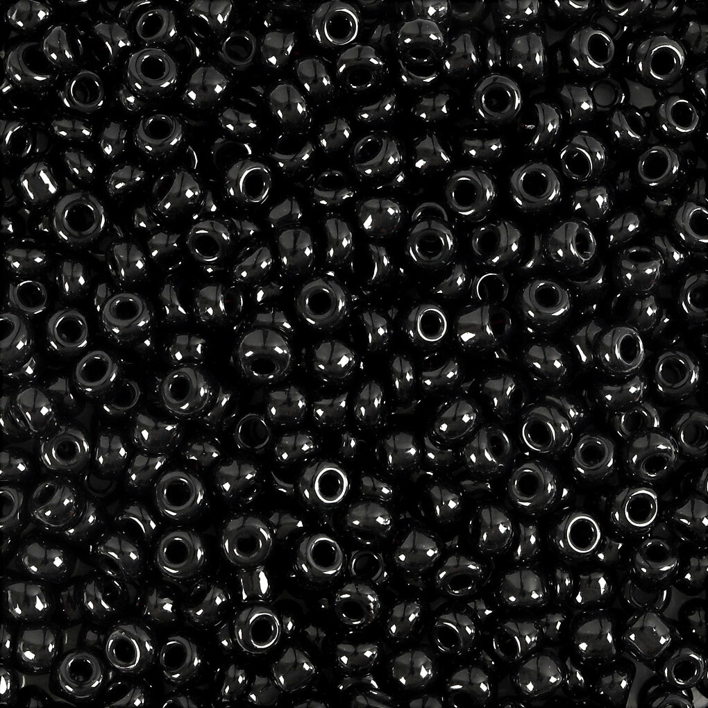 Rocaiperler - Ø 3 Mm - Str 80 - Hulstr 0 6-1 0 Mm - Sort - 25 G