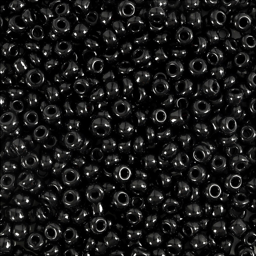 Rocaiperler - Glasperler - Ø 3 Mm Hul 0 6-1 0 Mm - Sort - 500 G