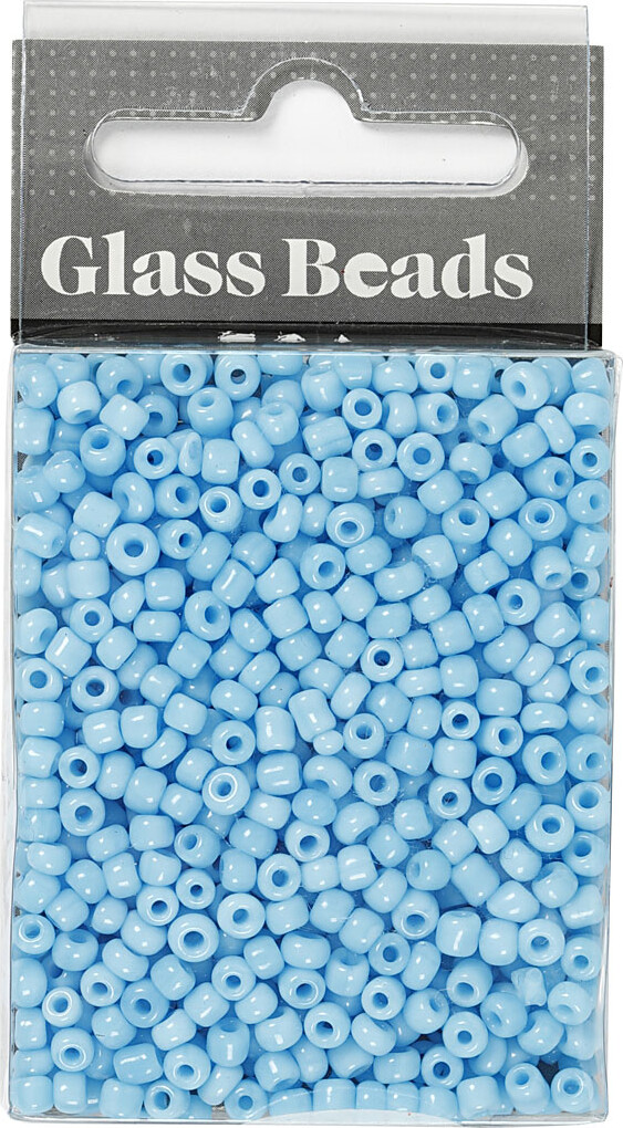 Rocaiperler - Glasperler - Ø 3 Mm Hul 0 6-1 0 Mm - Turkis - 25 G