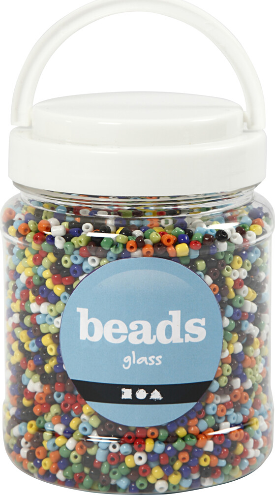 Rocaiperler - Glasperler - Ø 4 Mm Hul 0 9-1 2 Mm - Forskellige Farver -