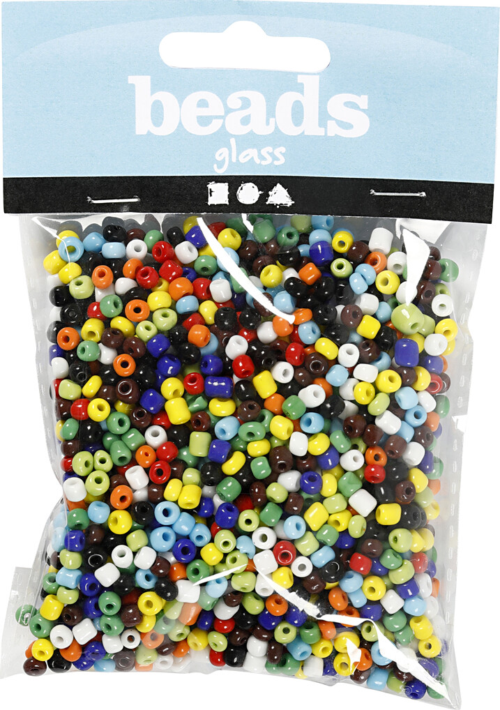 Rocaiperler - Glasperler - Ø 4 Mm Hul 0 9-1 2 Mm - Forskellige Farver -