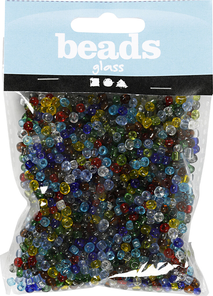 Rocaiperler - Glasperler - Ø 4 Mm Hul 0 9-1 2 Mm - Blank Transparent - 130