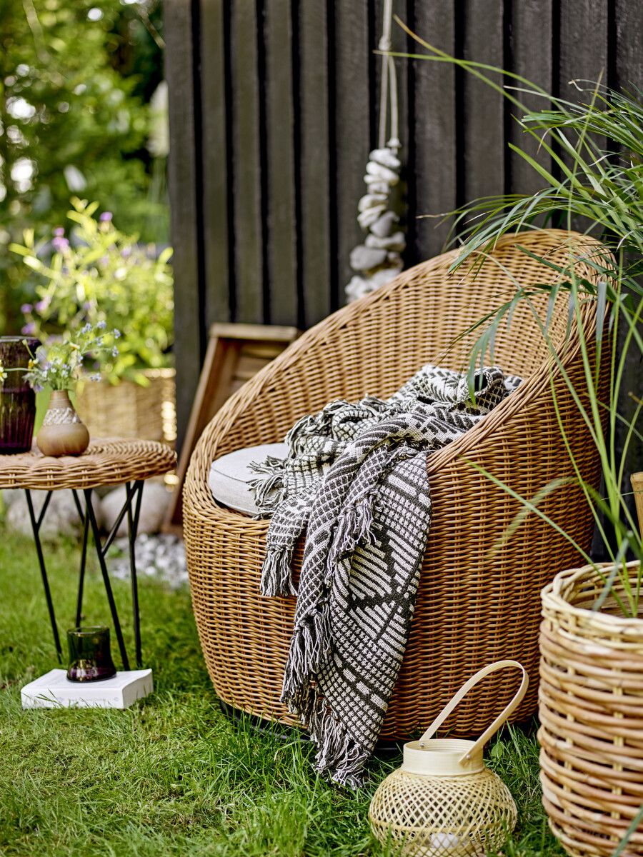 Bloomingville - Roccas Sofabord - Brun - Polyrattan - Rundt