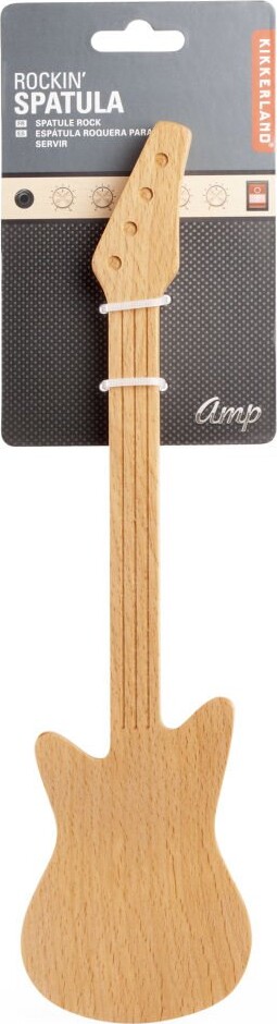 Guitar Paletkniv I Træ - Non-Stick - Kikkerland