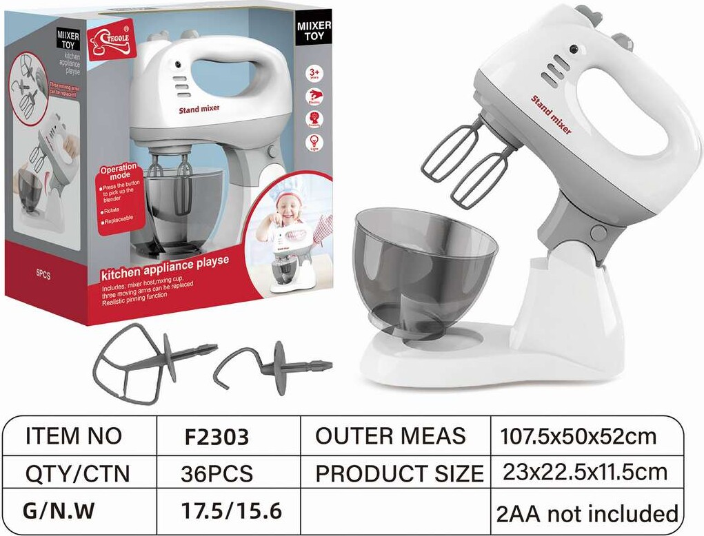 Legetøjs Røremaskine Med Tilbehør - Elektrisk - Tegole