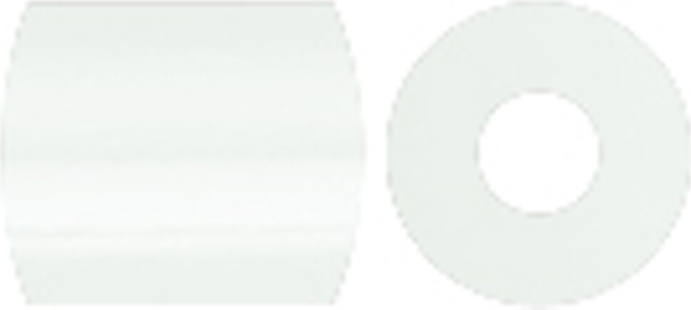 Rør Perler Til Perleplader - Medium - Hvid - 6000 Stk - Nabbi