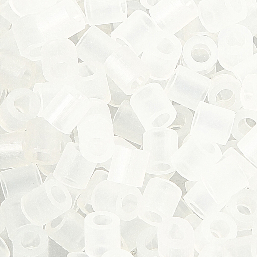 Rør Perler Til Perleplader - Medium - Klar Transparent - 6000 Stk - Nabbi