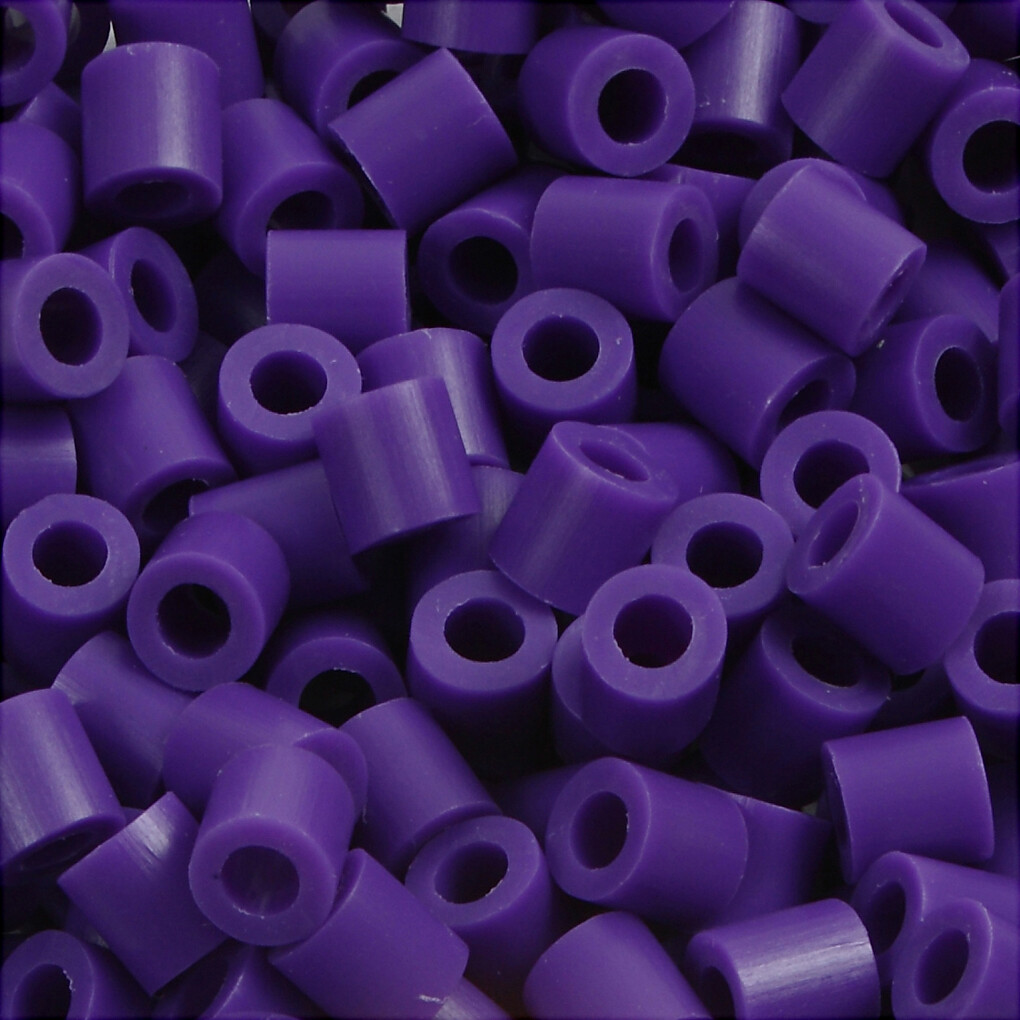 Rør Perler Til Perleplader - Medium - Mørk Lilla - 6000 Stk - Nabbi