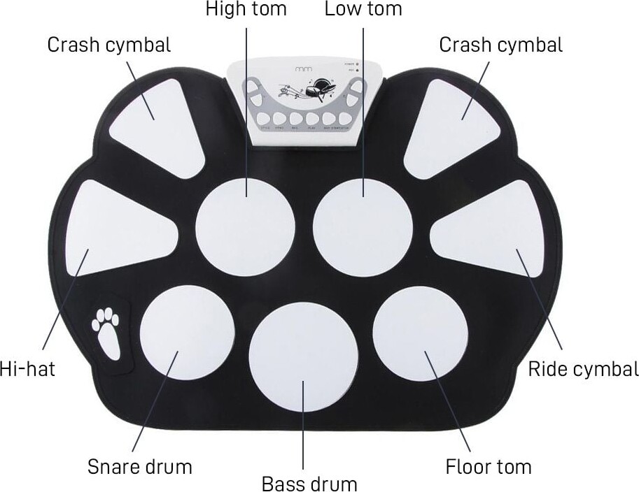 Mikamax - Roll Up Drum Kit - Trommesæt