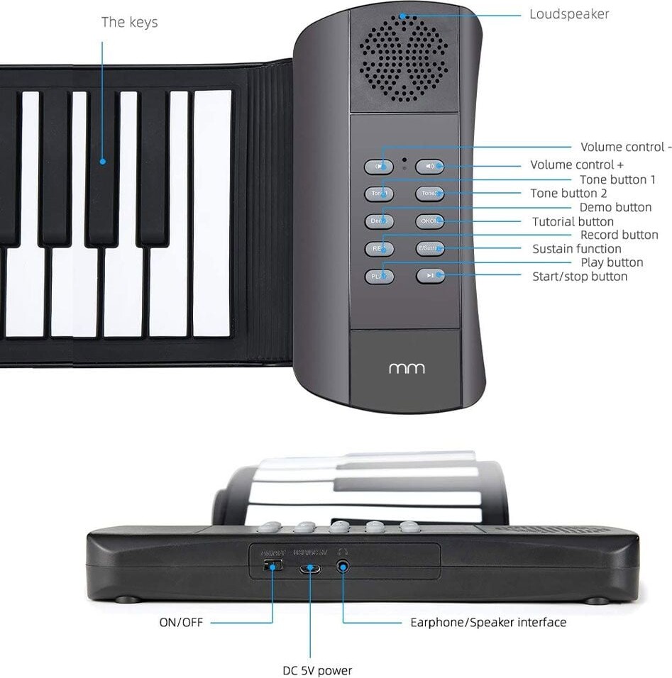 Roll Up Keyboard Med Usb - Mikamax