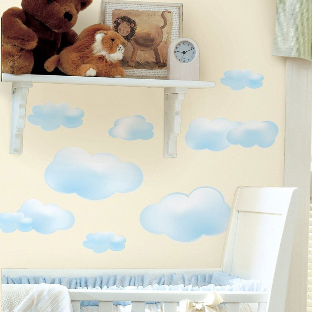 Roommates Decor - Blå Skyer - Wallstickers
