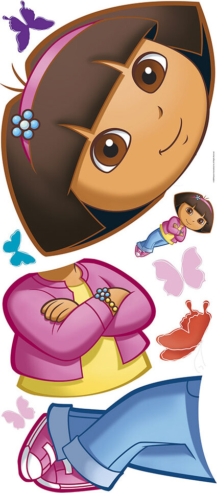 Roommates Decor - Dora Den Opdagelsesrejsende - Wallstickers - Stor