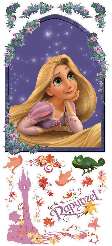 Roommates Decor - Prinsesse Rapunzel - Wallstickers - Stor
