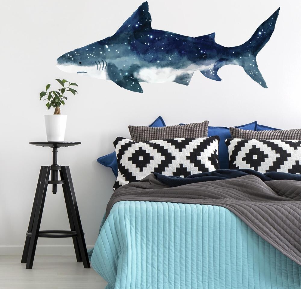 Roommates Decor - Kæmpe Haj - Wallsticker