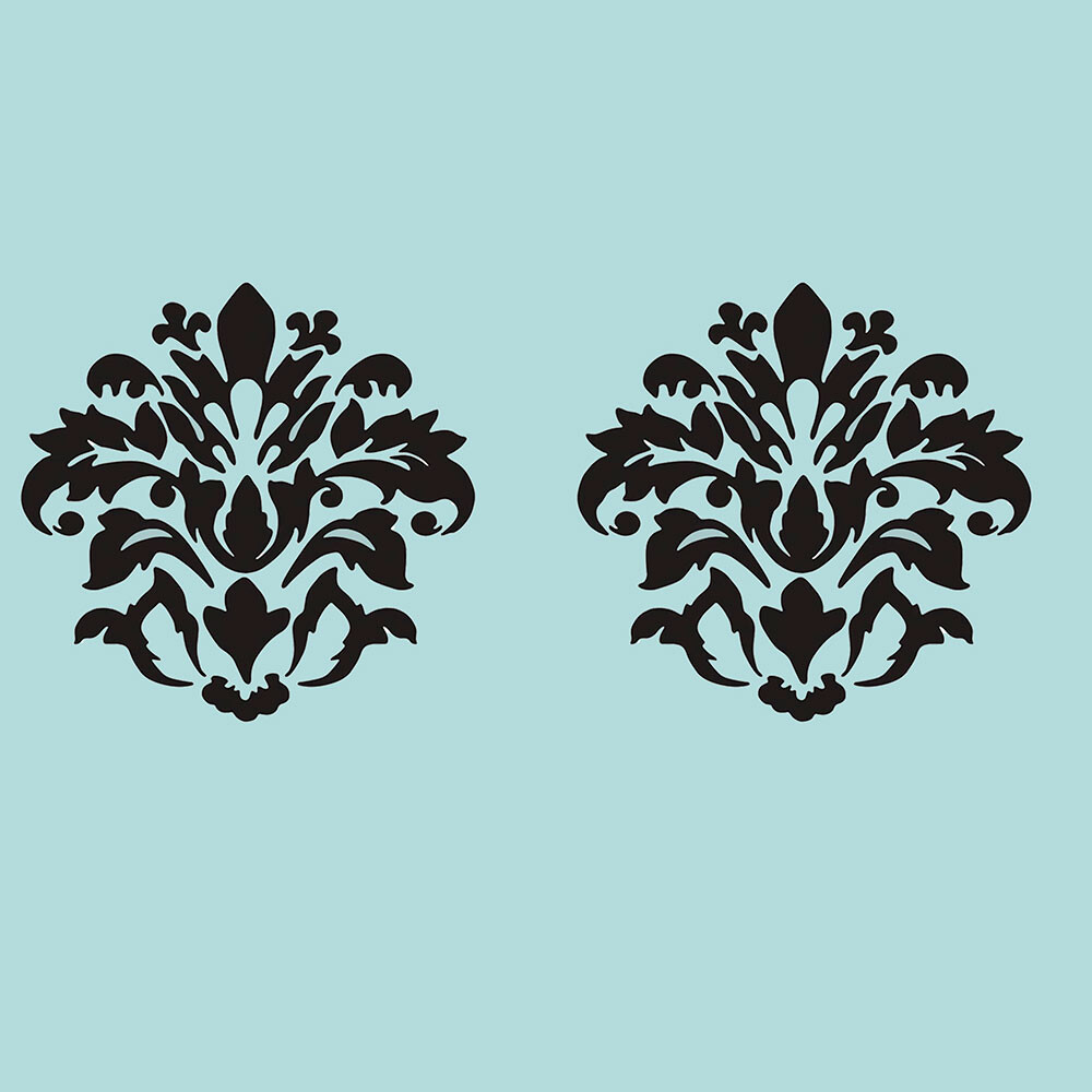 Roommates Decor - Wallstickers - Sort Damask