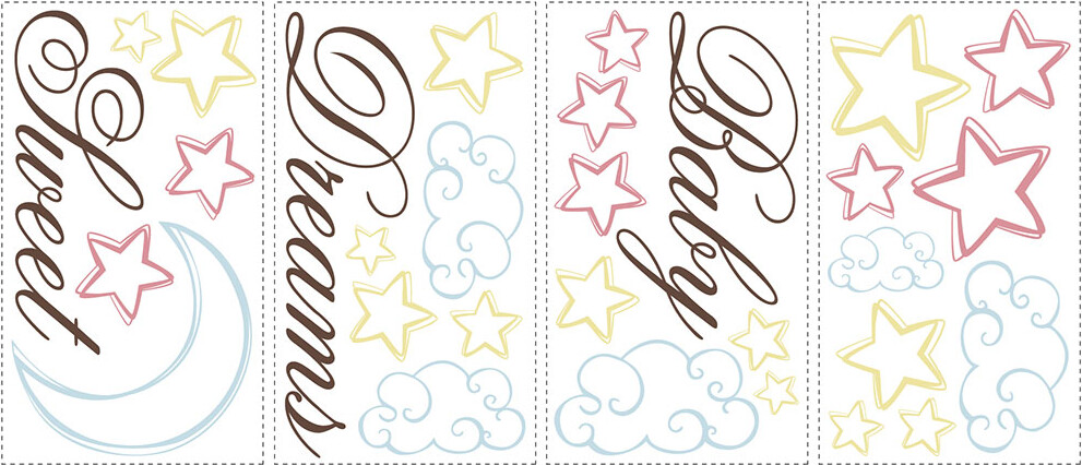 Roommates Decor - Sweet Dreams Baby - Wallstickers