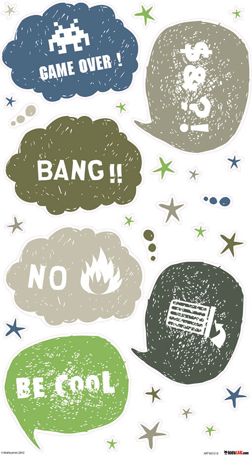 Roommates Decor - Tankebobler - Wallstickers