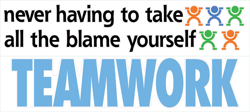 Roommates Decor - Wallstickers - Teamwork Citat