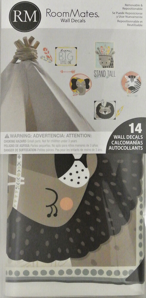 Roommates Decor - Wallstickers - Vilde Dyr I Ramme