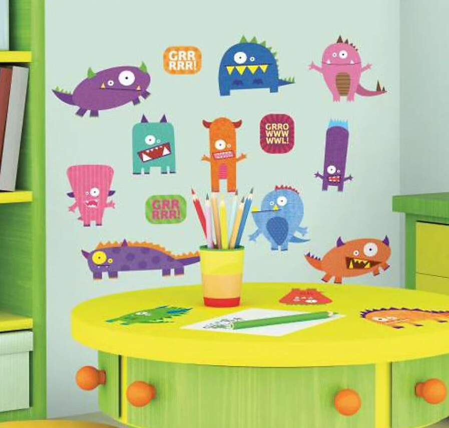 Roommates - Monsters - Wallstickers Rmk1472Scs