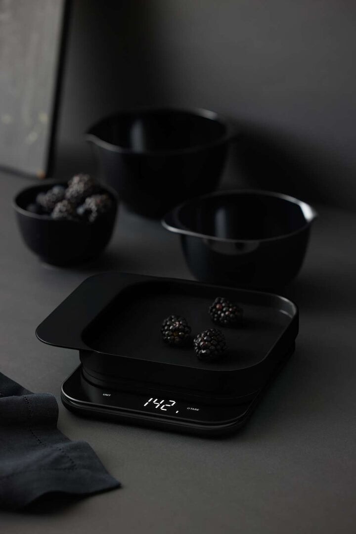 Rosti - Mensura Køkkenvægt Med Led Display - Sort