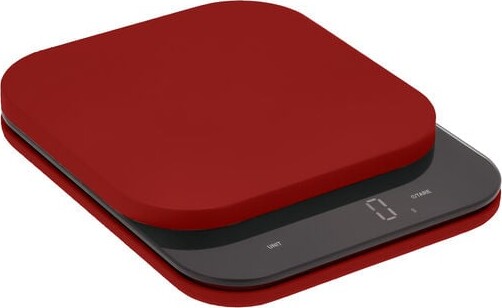 Rosti - Mensura Køkkenvægt Med Led Display - Rød