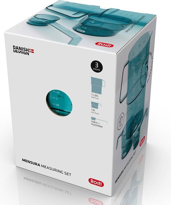 Rosti - Mensura Målekande Sæt - 0 25 0 5 1 L - Nordisk Grøn