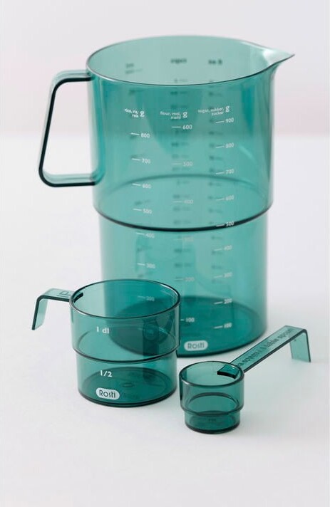 Rosti - Mensura Målekande Sæt - 0 25 0 5 1 L - Nordisk Grøn