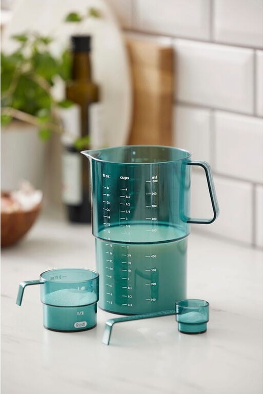 Rosti - Mensura Målekande Sæt - 0 25 0 5 1 L - Nordisk Grøn