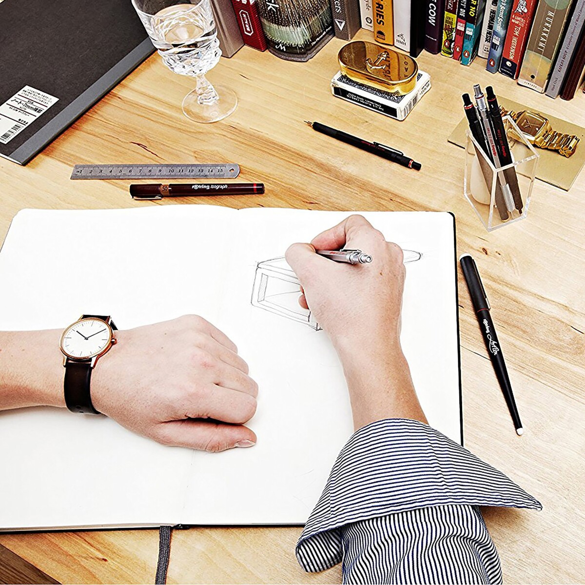 Rotring - 800 Stiftblyant - Sølv - 0 5 Mm