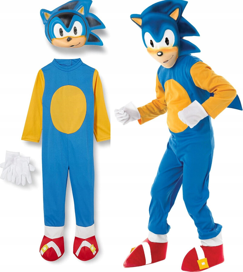 Sonic Kostume Til Børn - 5-6 År - Rubies
