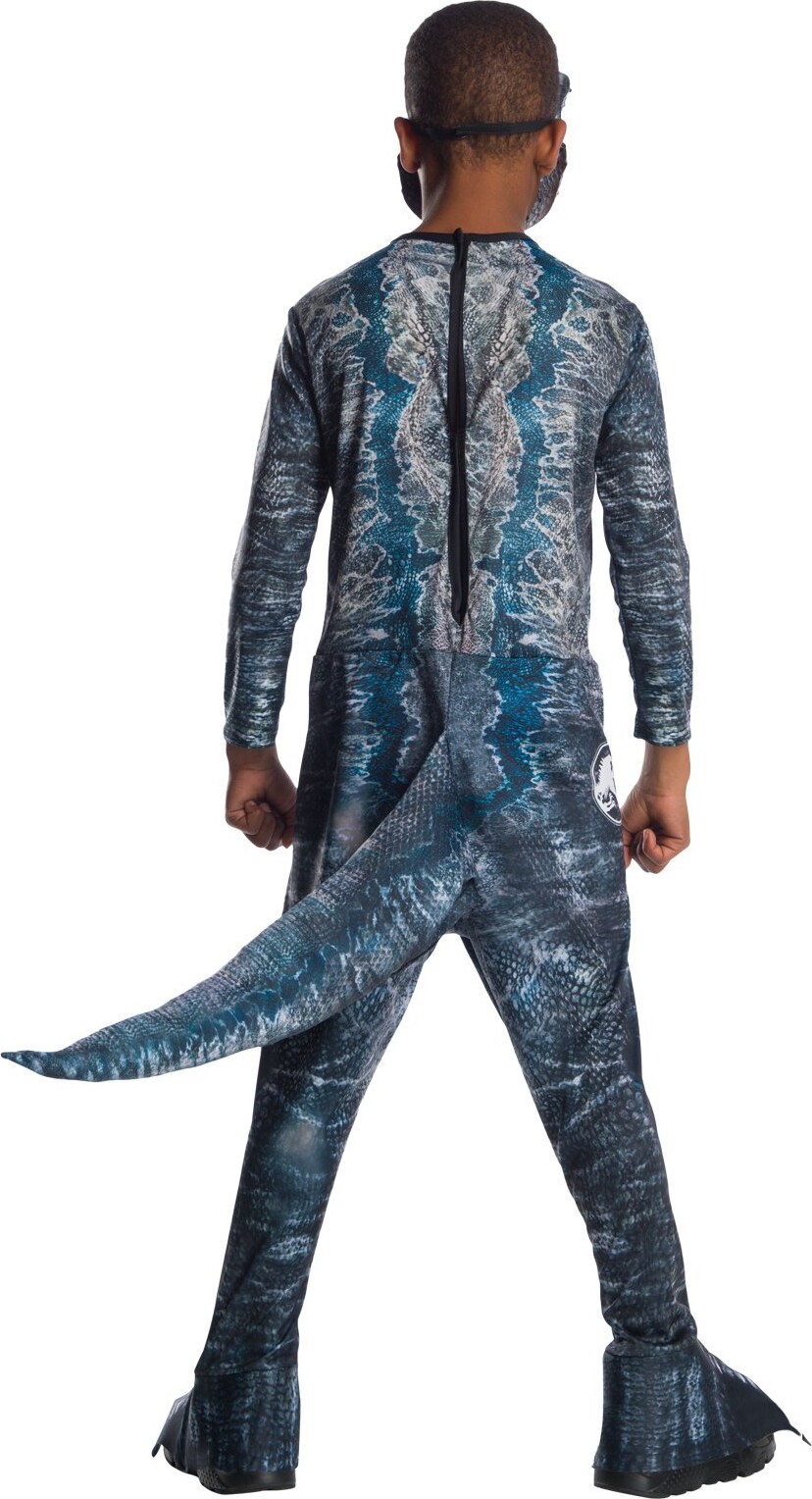 Jurassic World Kostume Til Børn - Blue Velociraptor - 116 Cm