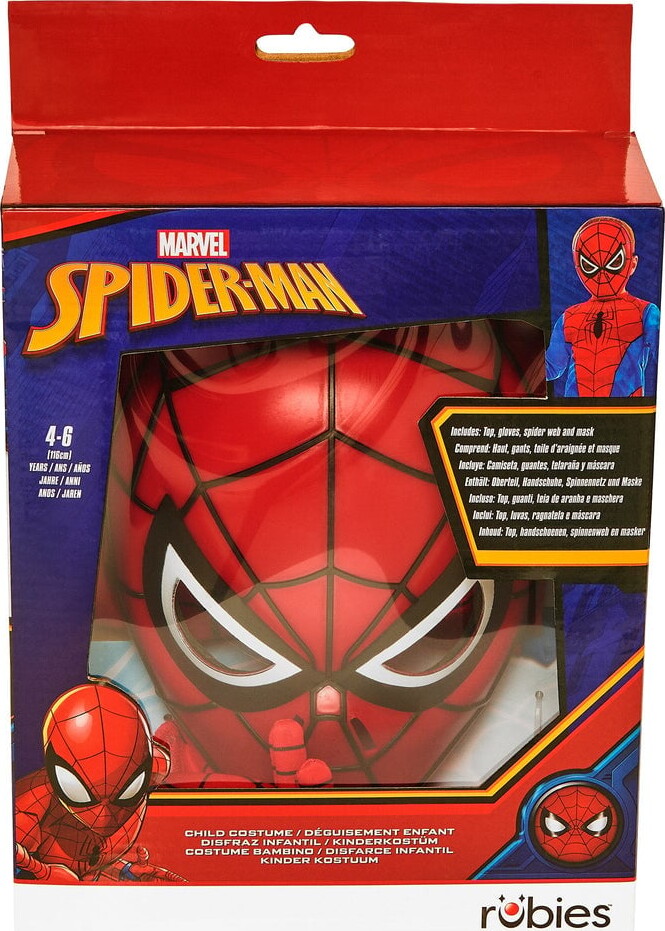 Rubies - Spiderman Kostume Sæt 110 - 116 Cm