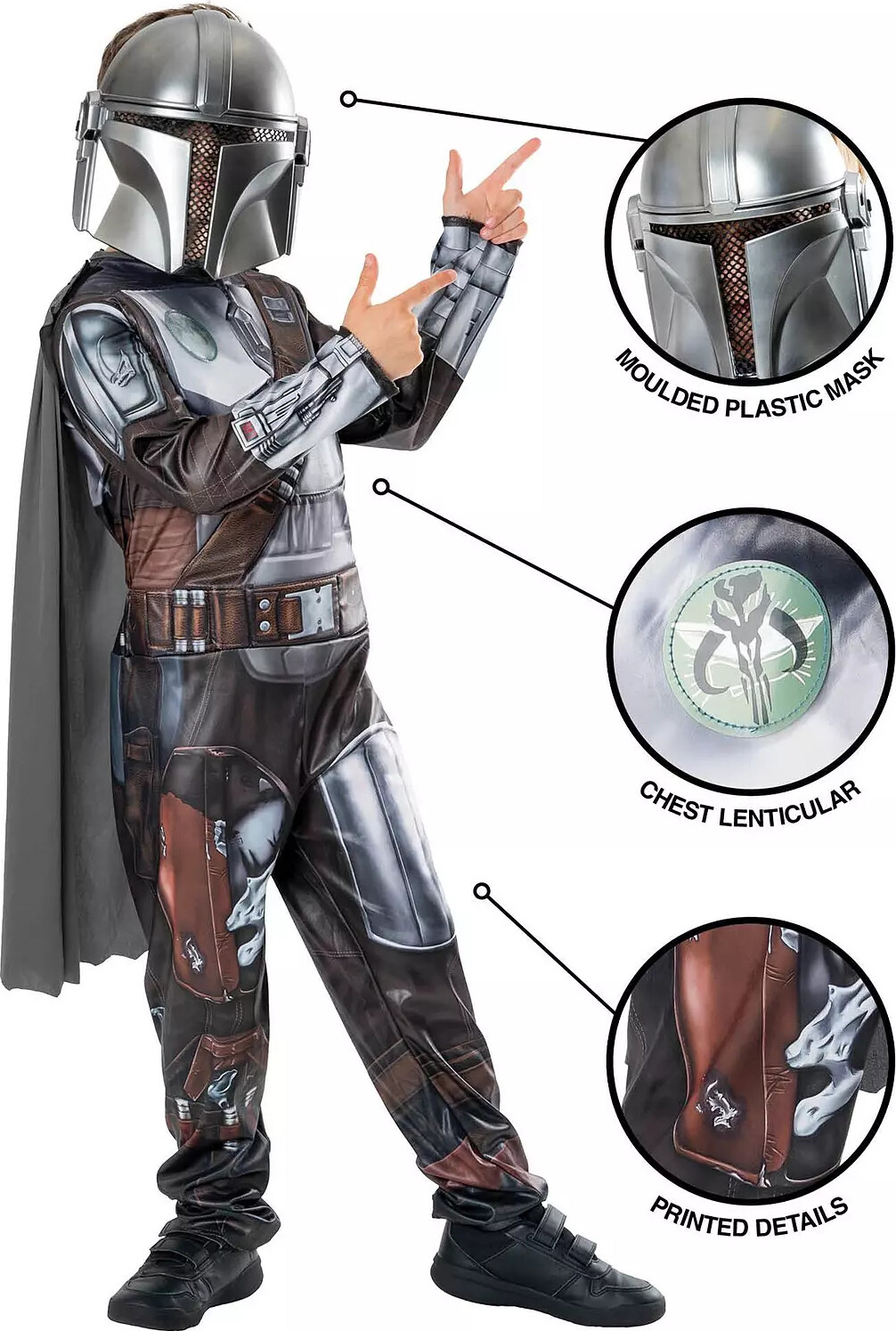 Mandalorian Kostume Til Børn - Star Wars - 116 Cm - Rubies