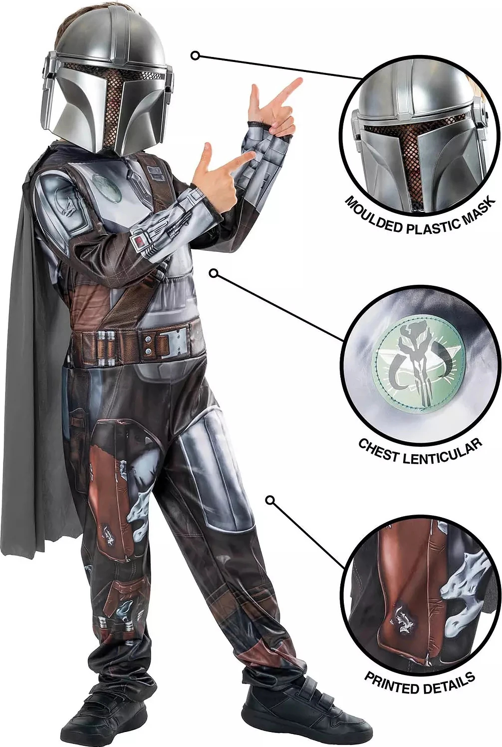 Mandalorian Kostume Til Børn - Star Wars - 147 Cm - Rubies