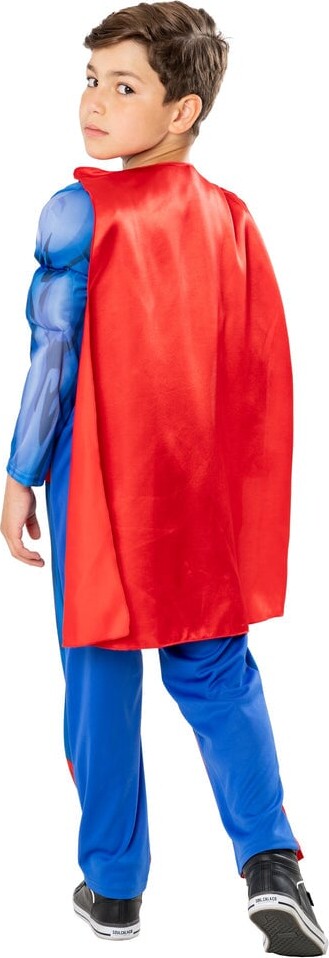 Rubies - Superman Padded Suit W Cape - 122-128 Cm