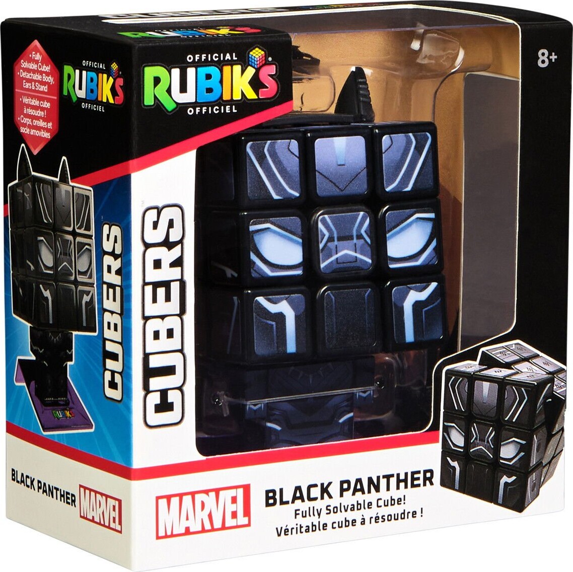 Rubik S - Black Panther Rubik S Cube - 3X3 Terning - Marvel - Officiel