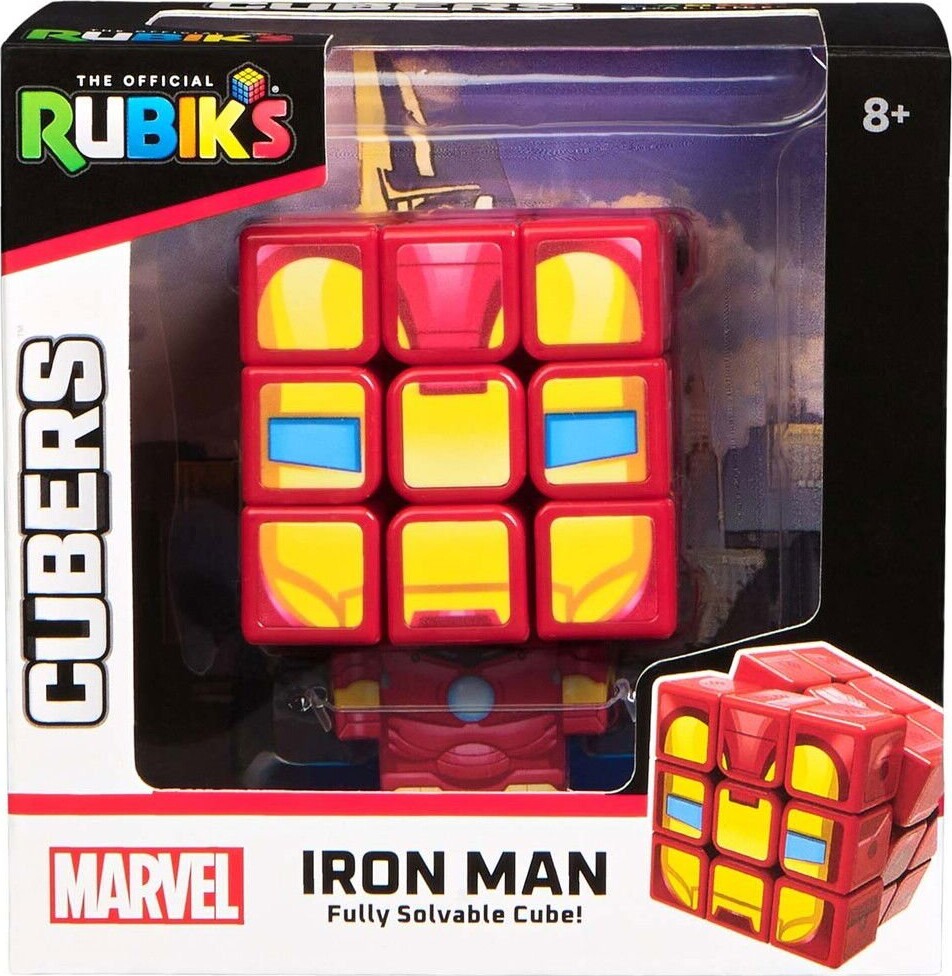 Rubiks - Iron Man Rubik S Cube - 3X3 Terning - Marvel - Officiel
