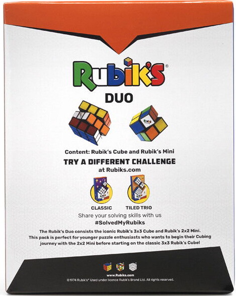 Rubik S - Duo Cube Sæt - 3X3 Og 2X2 Officielle Terninger