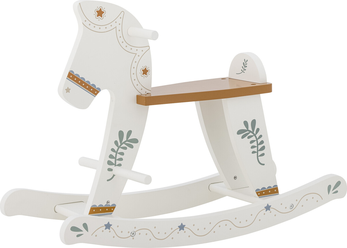Bloomingville Mini - Ruddy Gyngehest - Hest - Hvid - Mdf