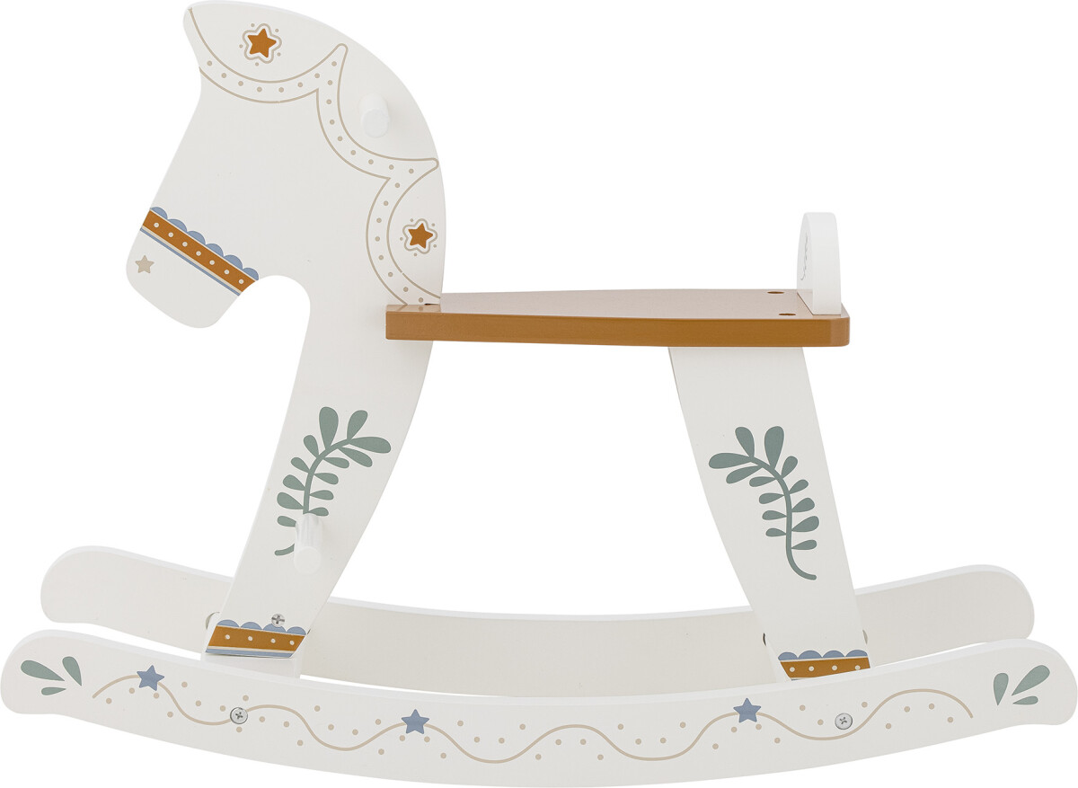 Bloomingville Mini - Ruddy Gyngehest - Hest - Hvid - Mdf