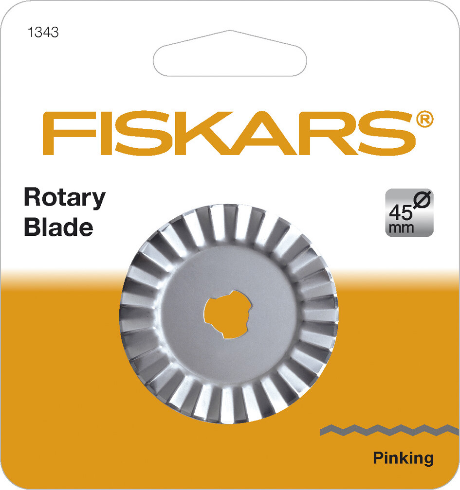 Fiskars - Pinking Rotary Blade - Takket Rulleblad - Ø 45 Mm - 1343