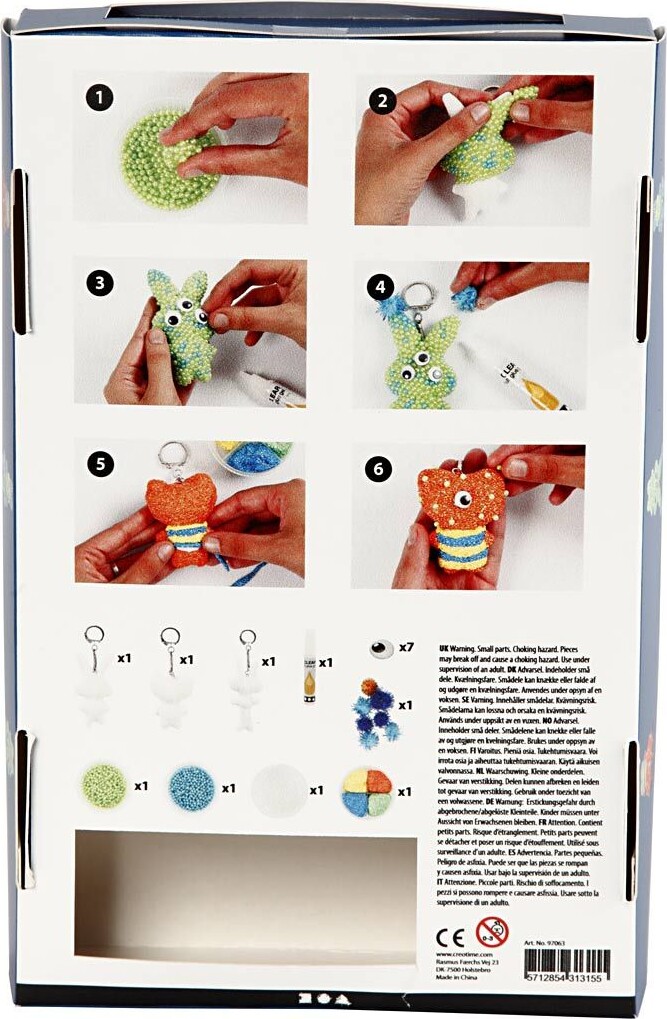 Diy Kit - Modellervoks Sæt - Rumvæsener - Foam Clay Og Pearl Clay
